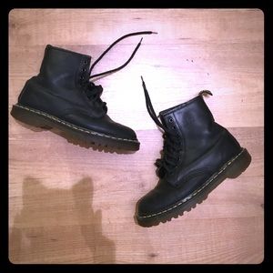 Original matte black Doc Martens boots
