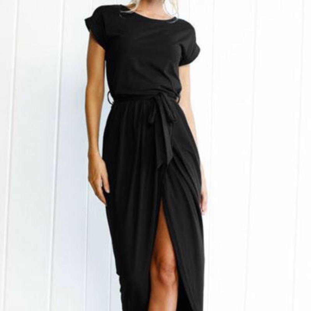 Solid Max Dress
