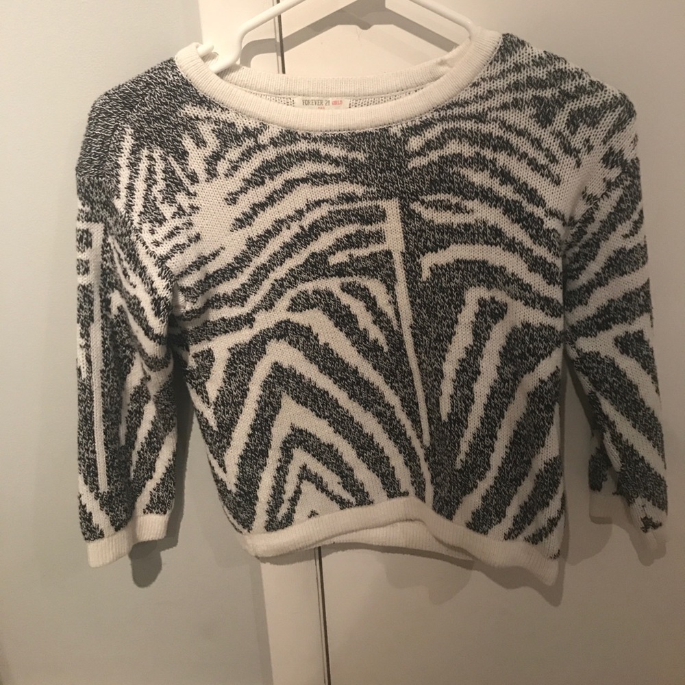 Forever 21  zebra print sweater