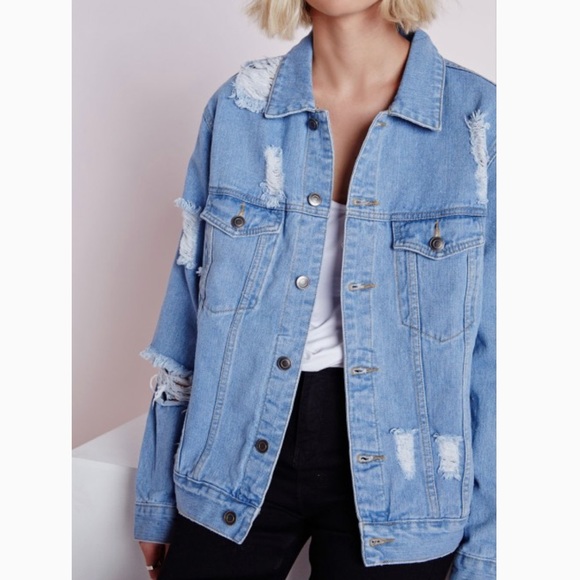 extreme ripped denim jacket