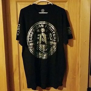 Men's shirt American fighter long tail