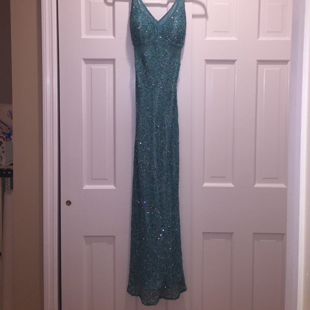 Fully beaded gown