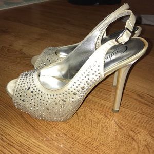 Bedazzled high heels