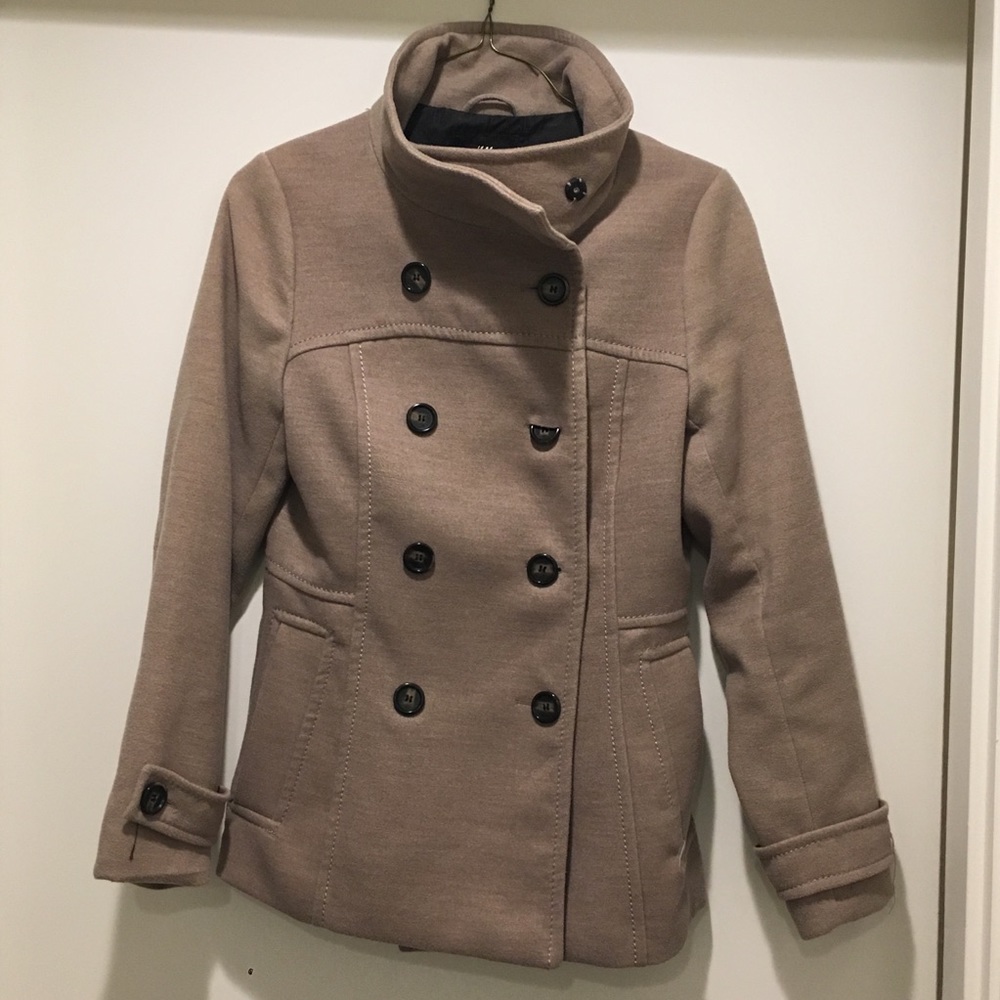 H&M Tan Peacoat - Size 8