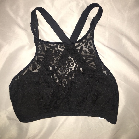 Black mesh bikini top (can fit a small) - Picture 1 of 2