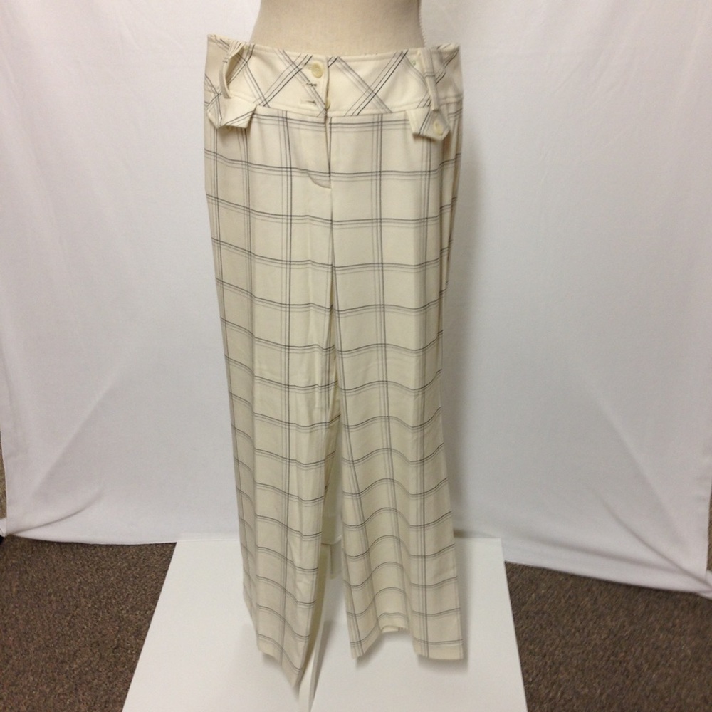 Ann Taylor plaid wool pants with cuff