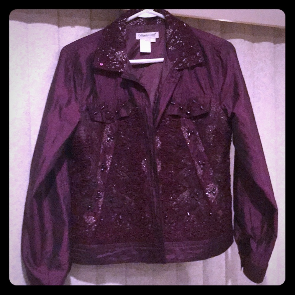 Cold water Creek Embellished, Iridescent Jacket