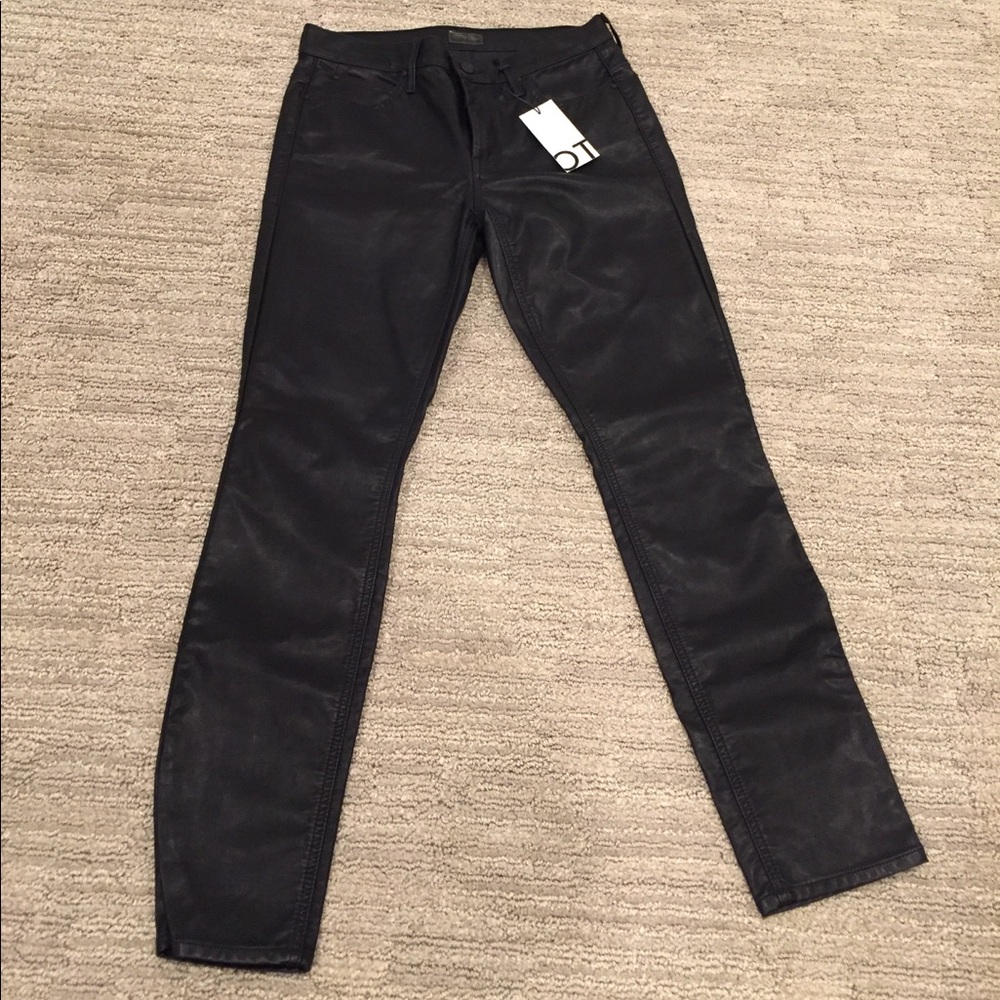 Black Faux Leather Pants