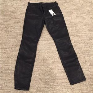 Black Faux Leather Pants