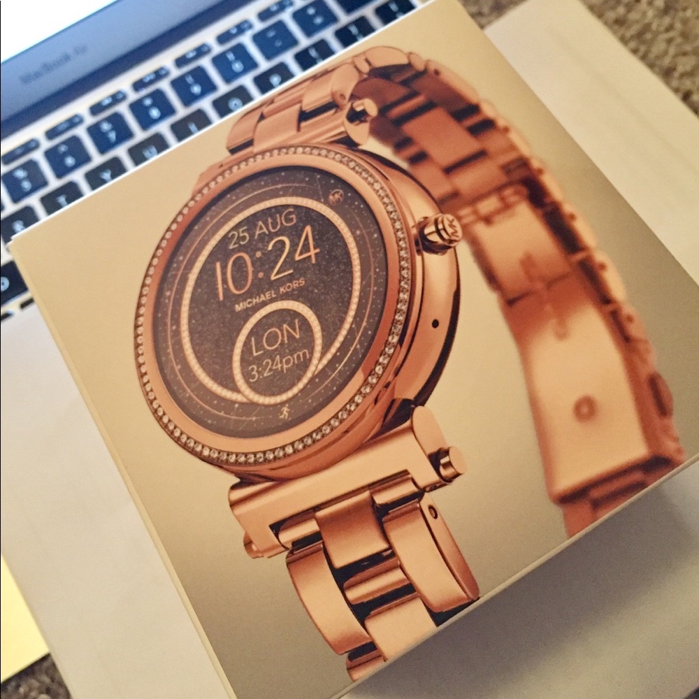 Michael Kors Sofie Pavé Rose Gold Tone Smartwatch