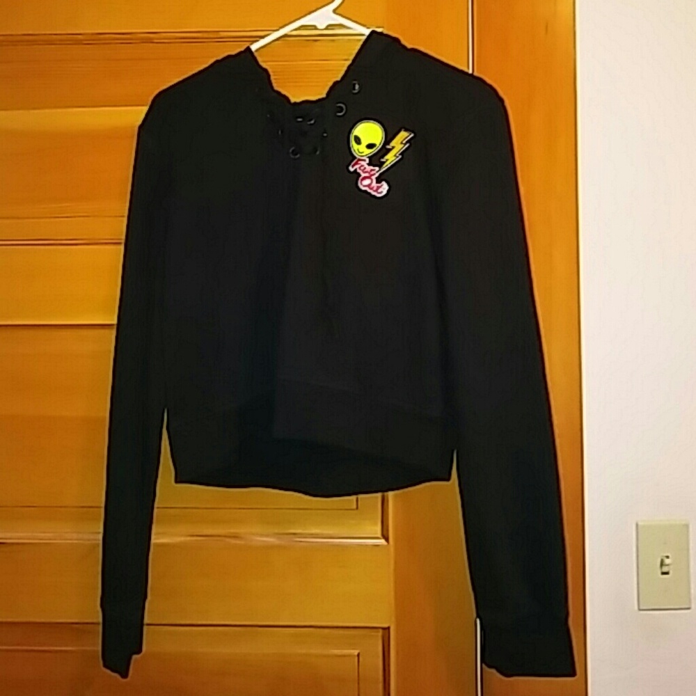 Cropped Alien hoodie