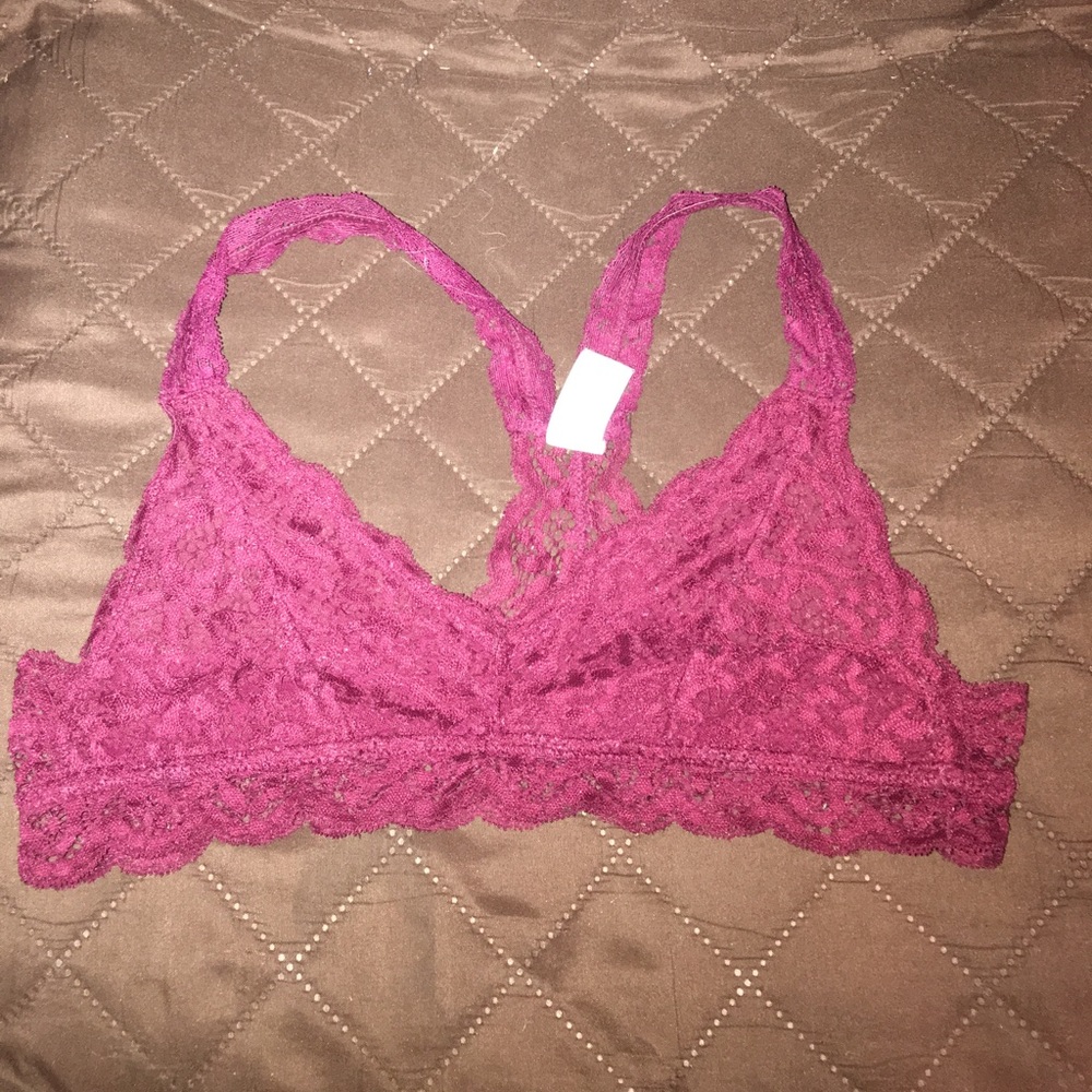 Burgundy bralette