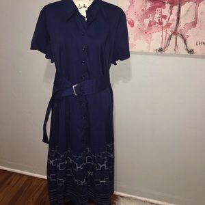 Navy shirt dress 20W