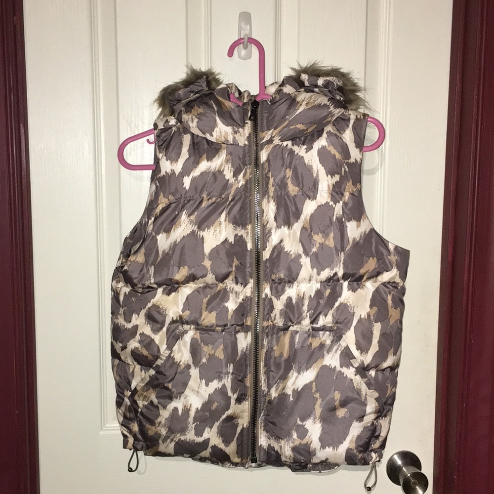 Coach leopard print xs vest