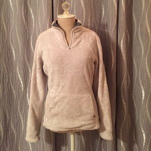 Off White Quarter Zip Up The North Face Pull Over