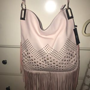 Pink Fringe Bag