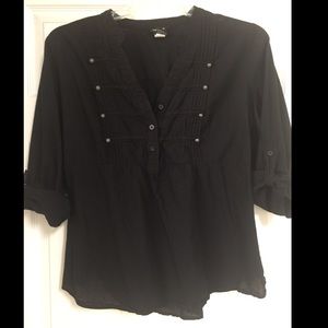 Torrid Military Button Front Blouse GUC - Size 1