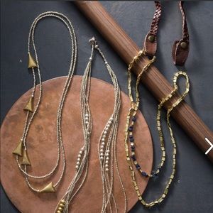 NITB Noonday Golden Rivers Necklace with Extender