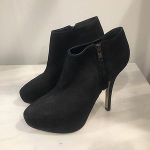 Topshop platform bootie in black