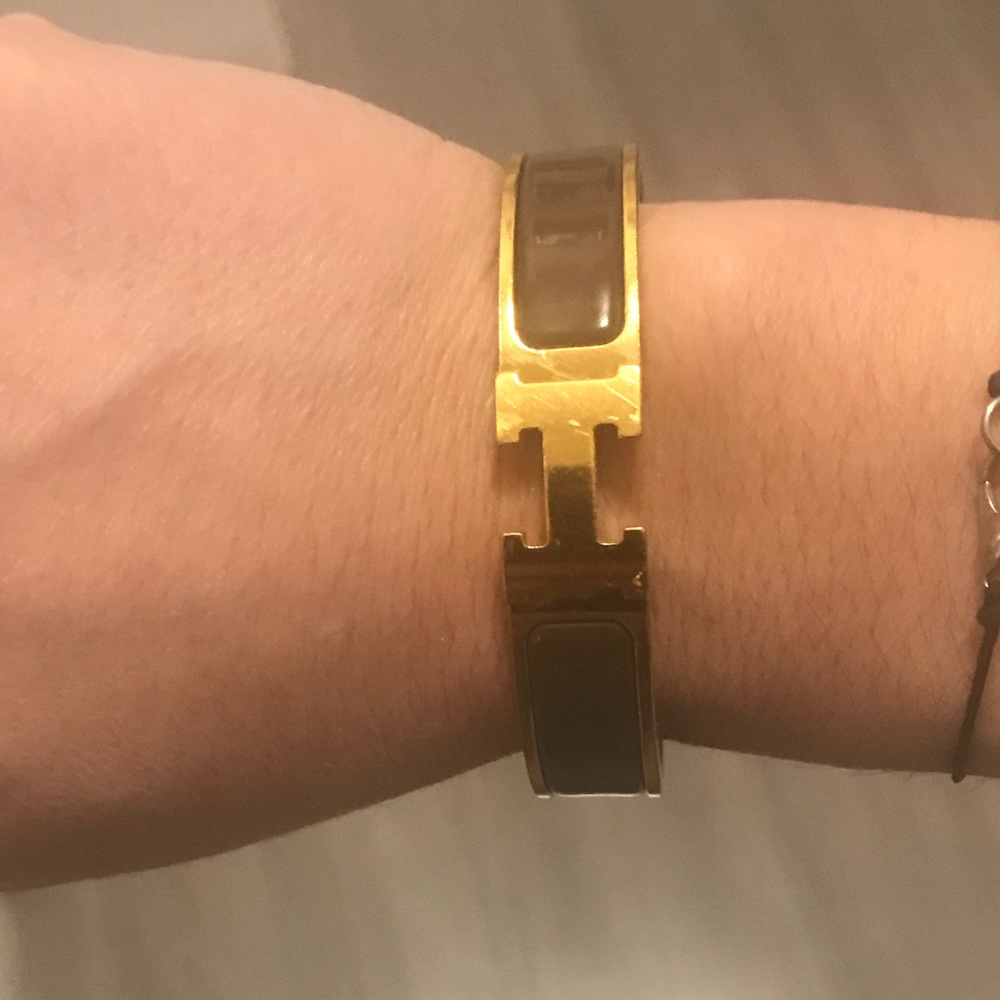 Hermes Enamel Narrow Clic Clac Bracelet