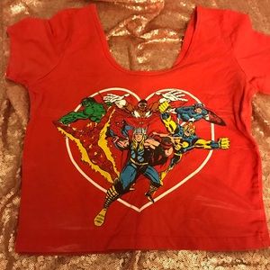 MARVEL CROP TOP TEE