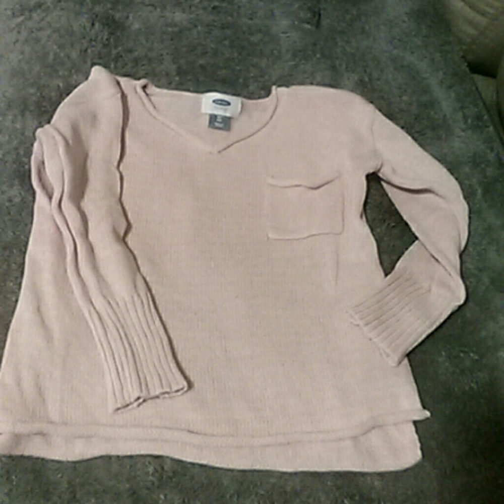 Lightweight sweater light pink