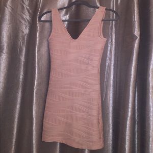 Soft pink mini dress