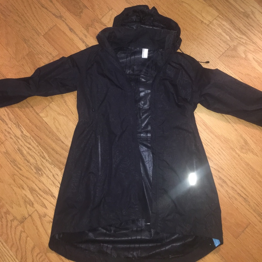 Black rain coat