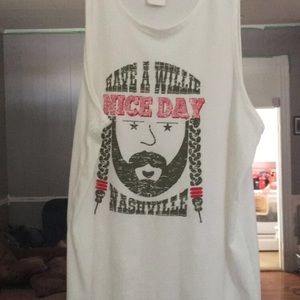 Tank top with Willie Nelson