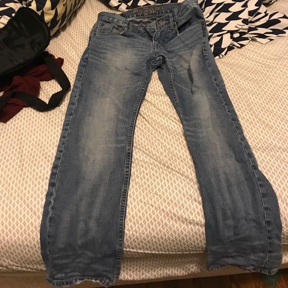 2 American Eagle Slim Straight Jeans 28/28 - Picture 1 of 1