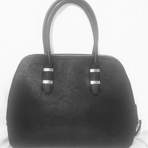 Charming Charlie Navy Blue Leather Handbag