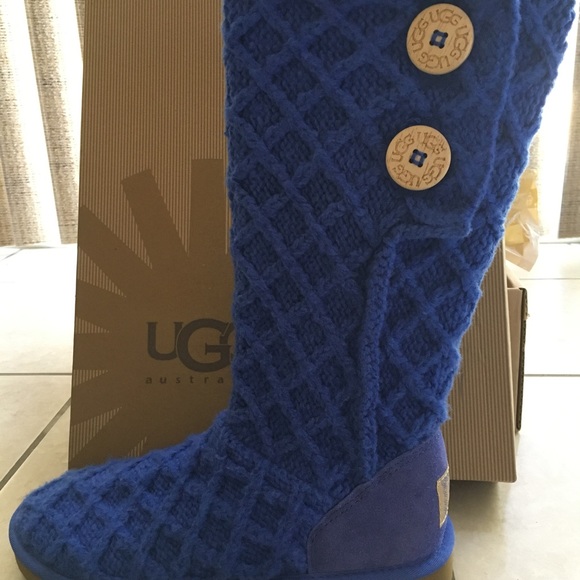 UGG K Lattice Cardy boots for big girl sz 4 - Picture 3 of 6