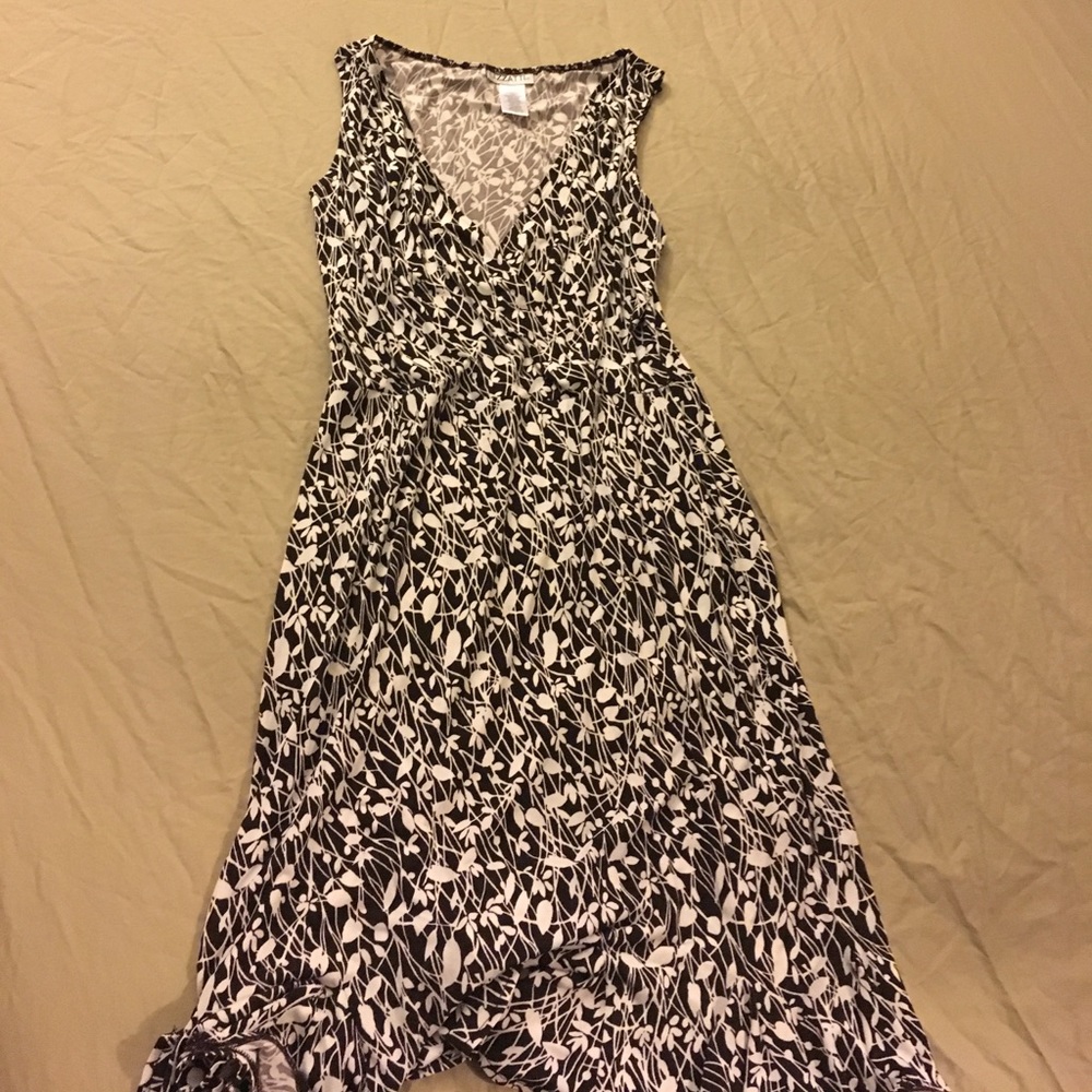 Brown flowy dress