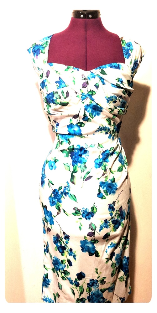 Belle Poque Knee-Length Cocktail Pencil Dress - Picture 1 of 6
