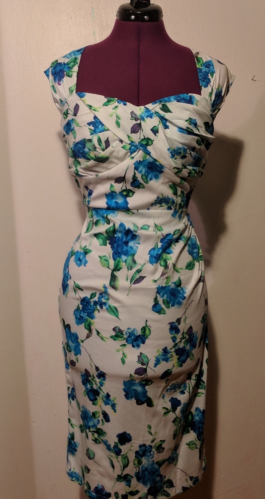 Belle Poque Knee-Length Cocktail Pencil Dress - Picture 6 of 6