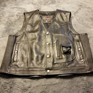 Motorcycle Leather Vest