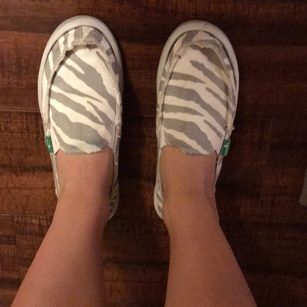 Grey/White Sanuk’s