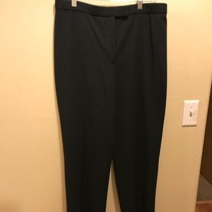 Pinstriped Black Slacks from Sag Harbor