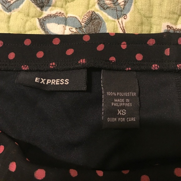 Express Polka Dot Swing Skirt - Picture 3 of 3