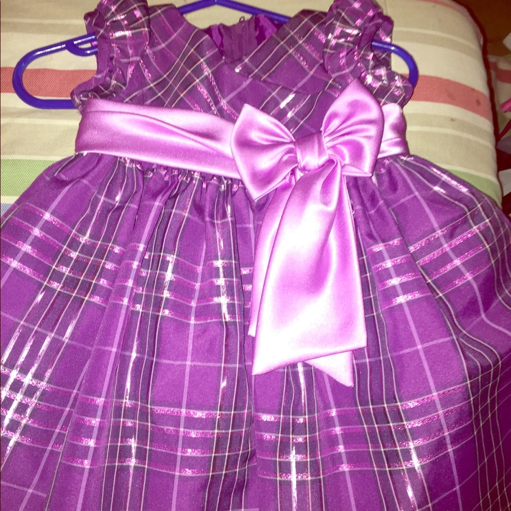Purple plaid dress