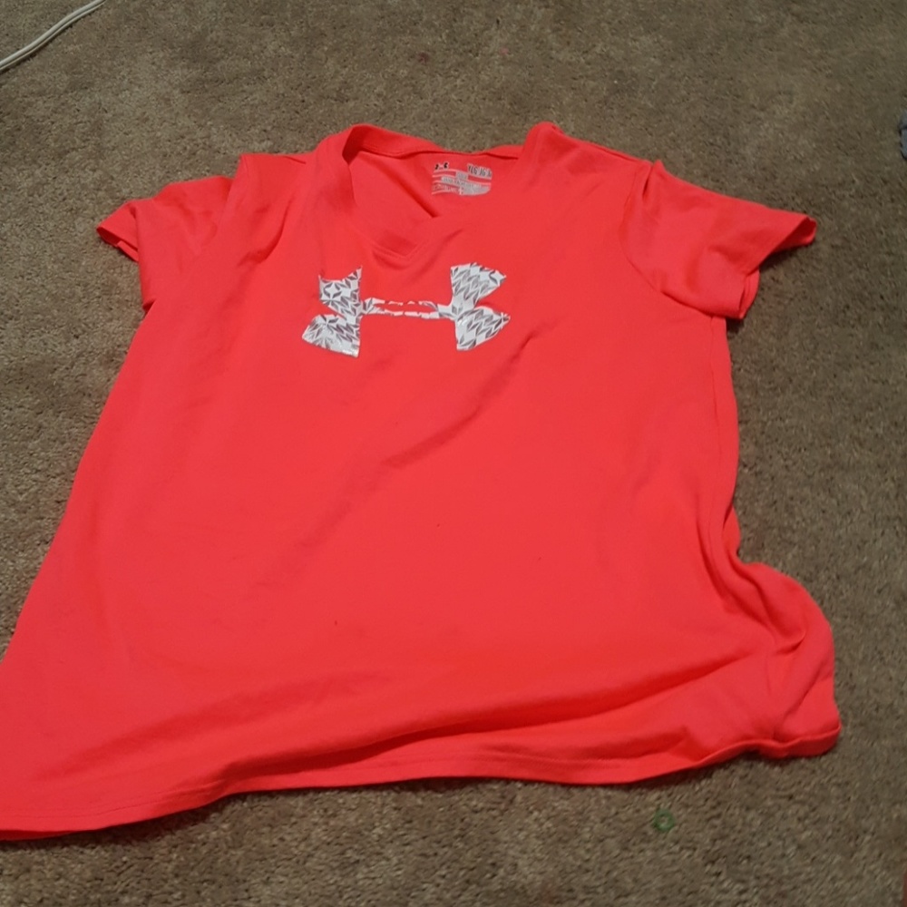 coral under armour shirt