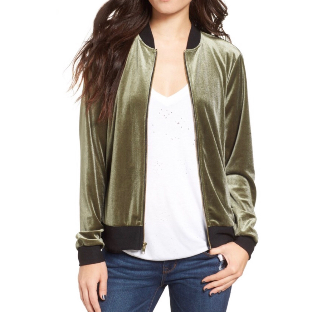 NEW Velvet Bomber Jacker - PLUS