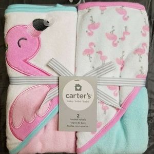 Carter's Baby Hooded Towels - 2 Pack - NWT