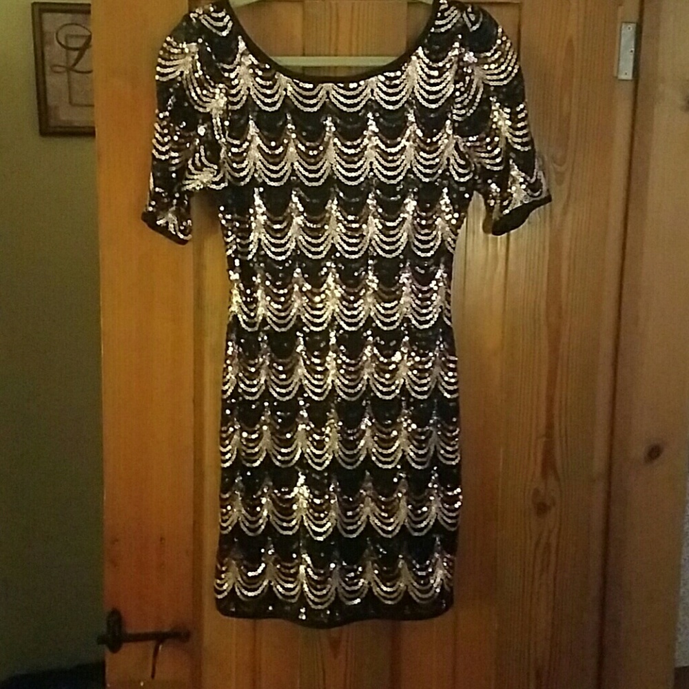 Sequined Cocktail Dress