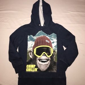 H&M "Chimp Chillin" Hoodie size 6-8