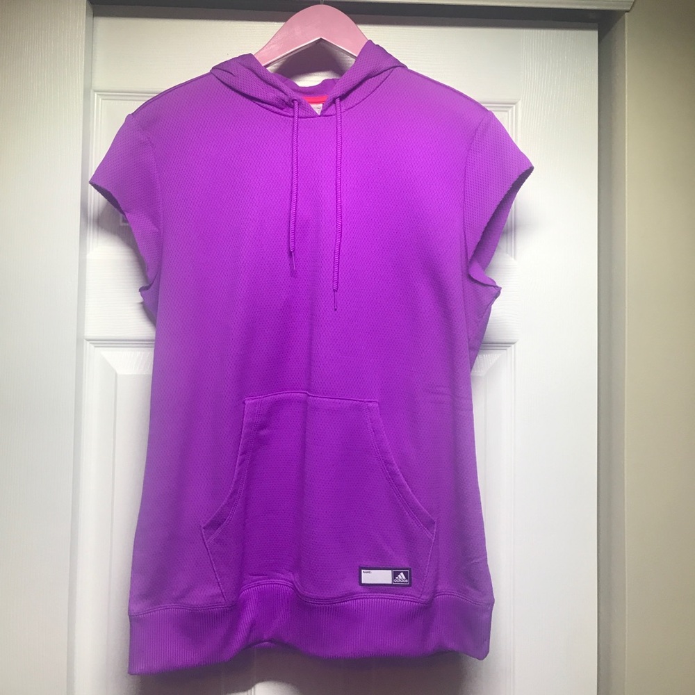 NWT Adidas Short-Sleeve Hoodie