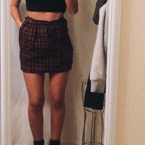 Plaid Pattern Skirt