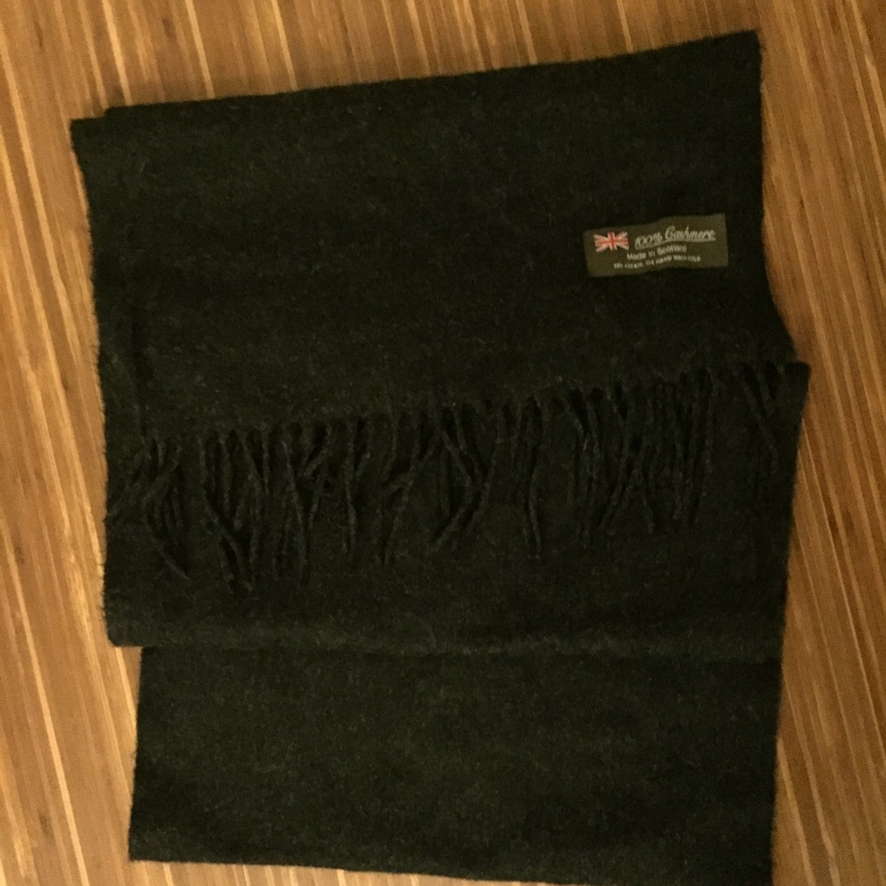 Dark Grey Cashmere Scarf NWOT