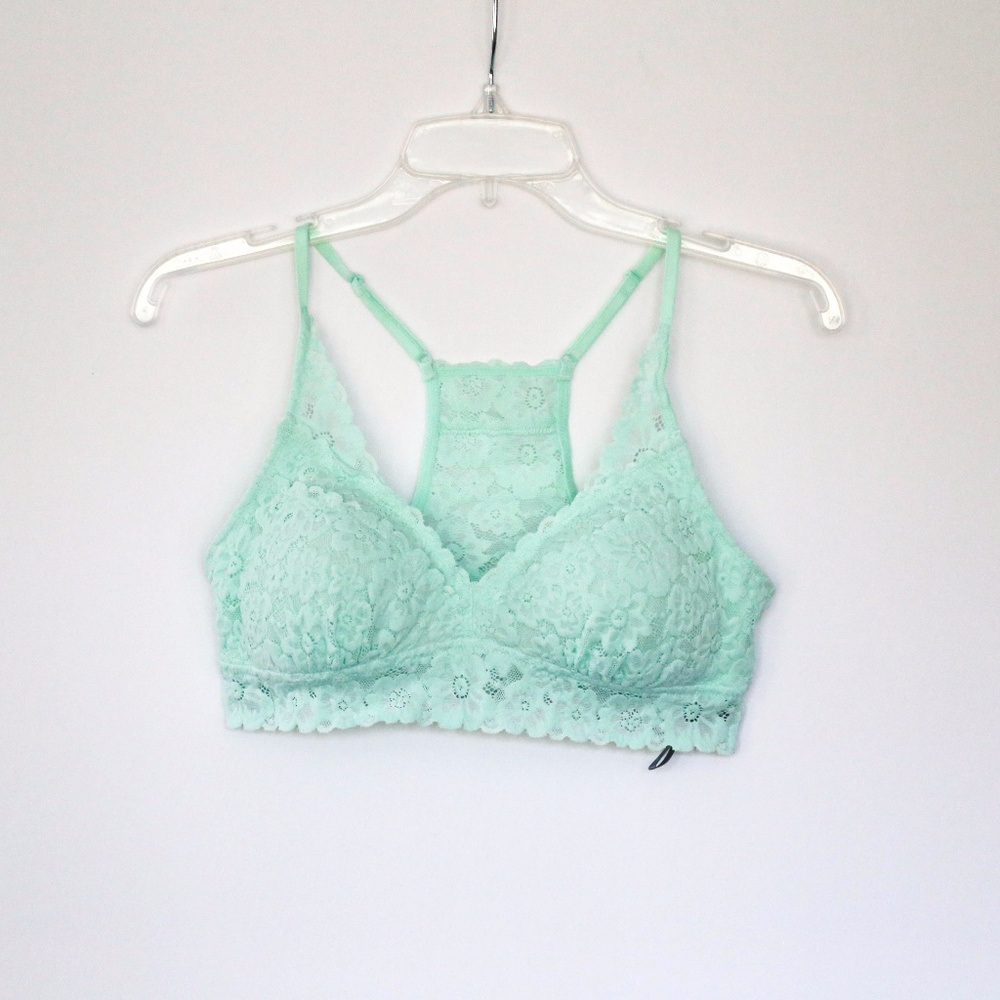 Aerie Mint Green Lace Bralette NWOT