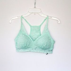 Aerie Mint Green Lace Bralette NWOT